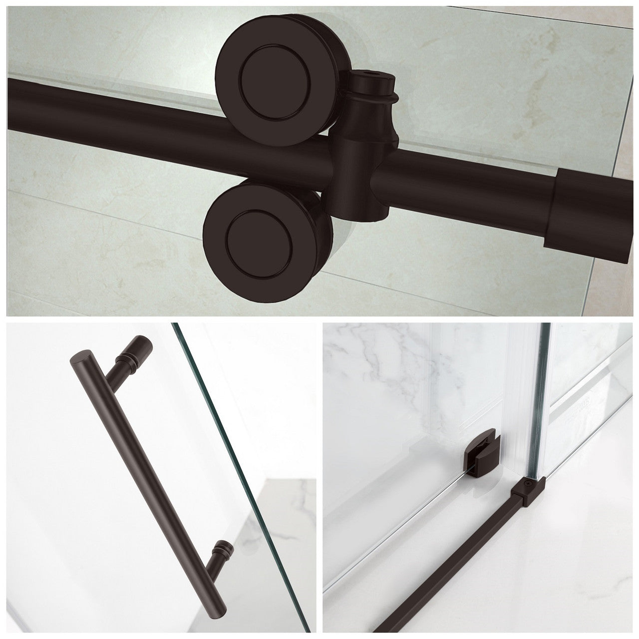 Porte de douche coulissante sans cadre Horizon