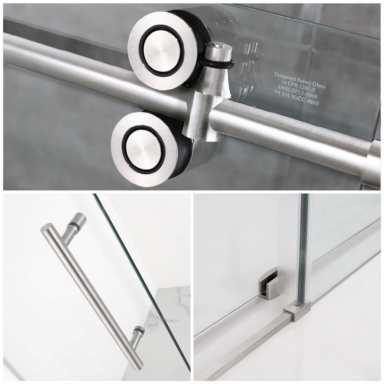 Porte de douche coulissante sans cadre Horizon