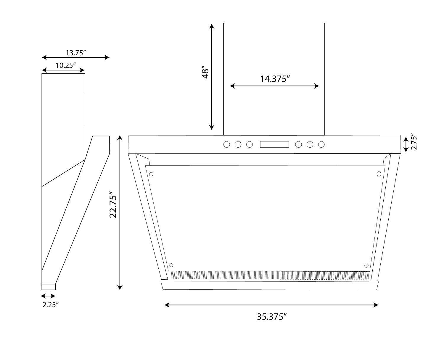 Turin La Décorative Wall Mounted Range Hood