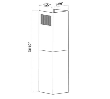 Extension Chimney Assembly - Malibu Range Hood 30&