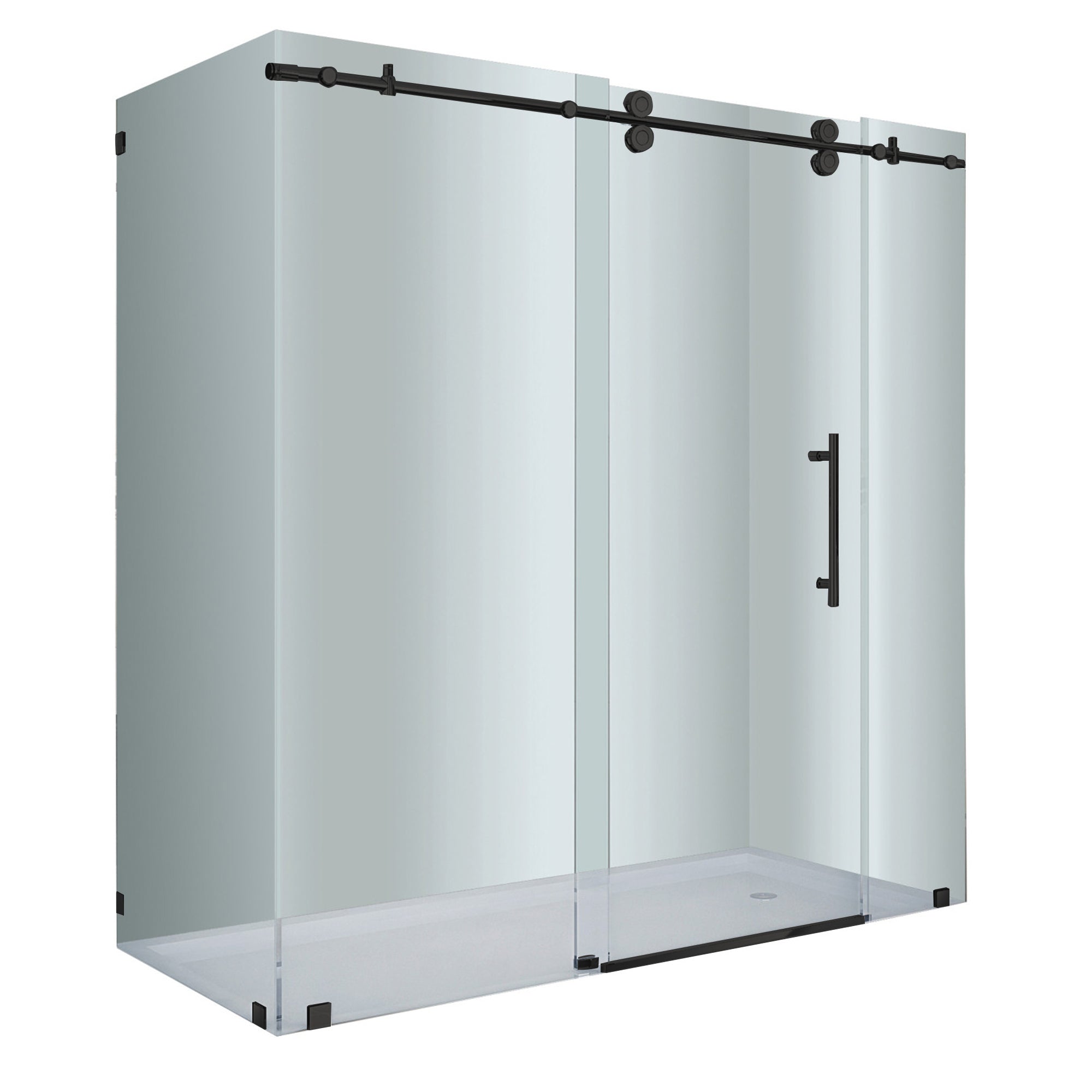 Turin Vertiges Frameless Sliding Shower Door Enclosure