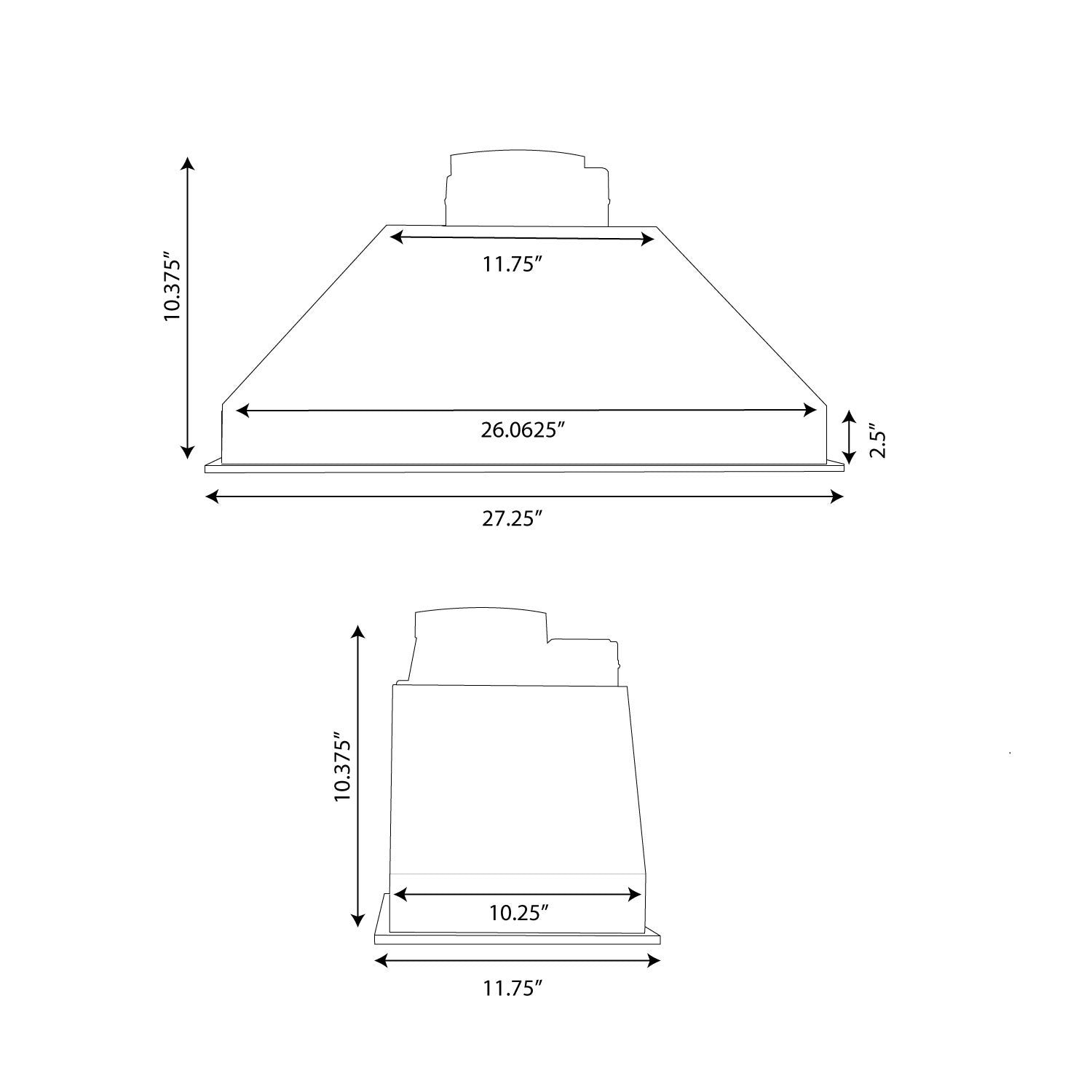 Turin Elite Ductless Built-In Undercabinet Range Hood 600 CFM