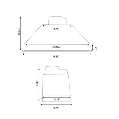 Turin Elite Ductless Built-In Undercabinet Range Hood 600 CFM