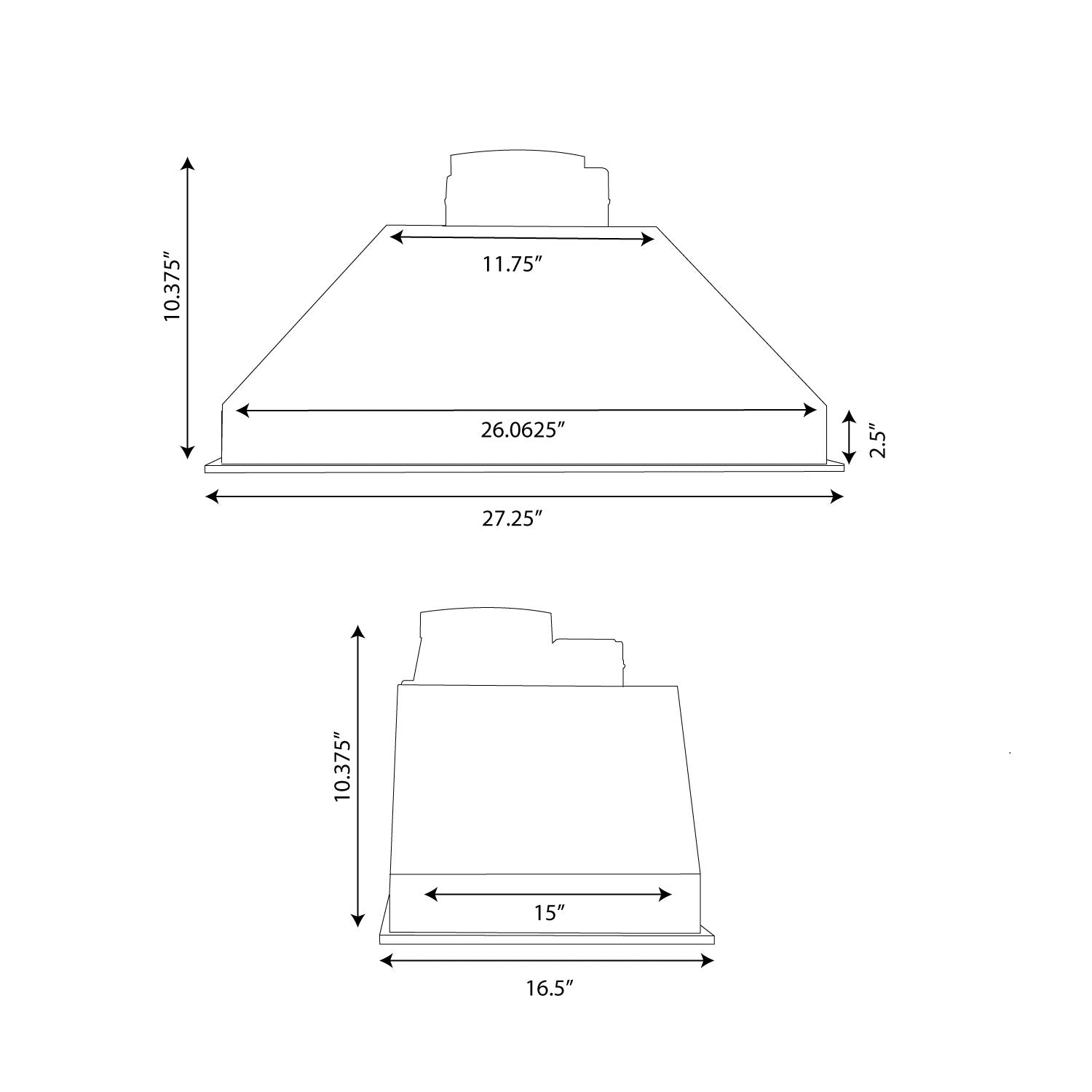 Turin Elite Pro Built-In Undercabinet Range Hood 1000 CFM