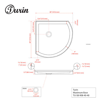 Round Shower Base