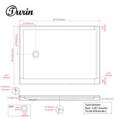 Alcove Shower Base