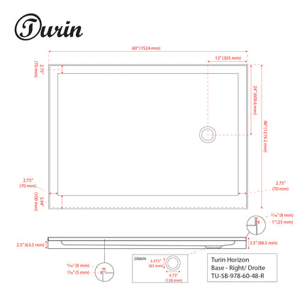 Alcove Shower Base