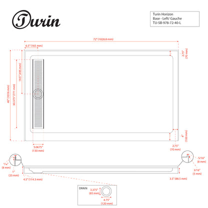 Alcove Shower Base