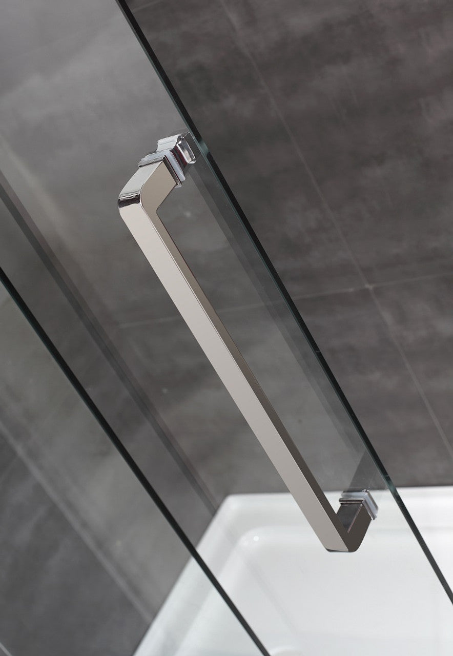 Oasis Frameless Sliding Alcove Shower Door