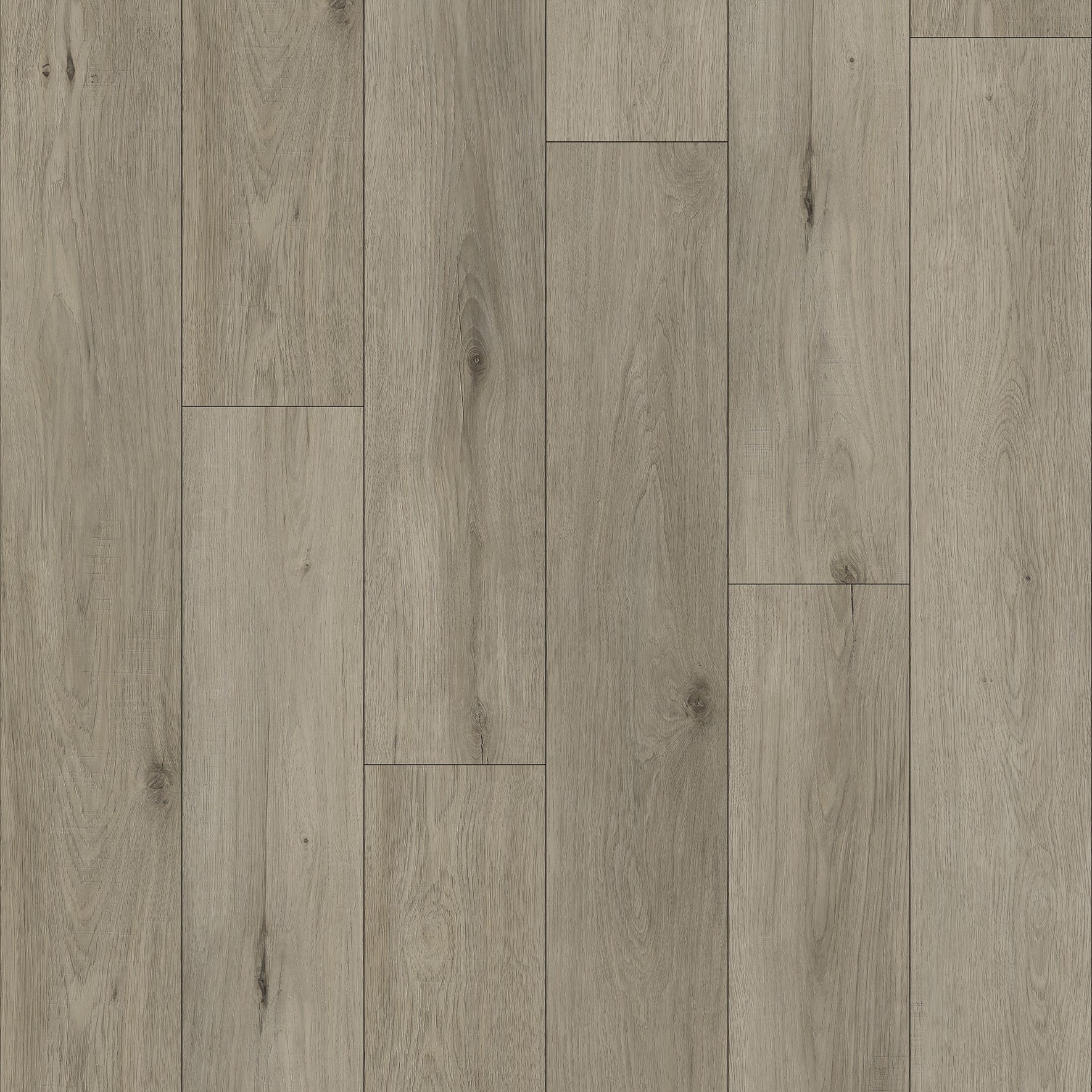 Planches de vinyle SPC 5,5 mm - Gris Moderne -7,2&quot; x 48&quot; (23,9 pi² par boîte)