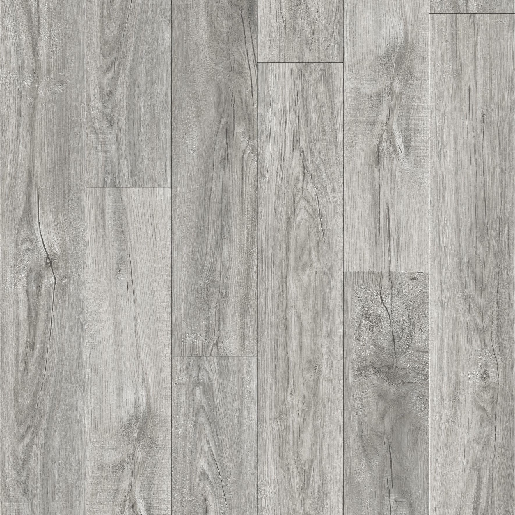Planches de vinyle SPC 5,5 mm - Light Grey -7,2&quot; x 48&quot; (23,9 pi² par boîte)