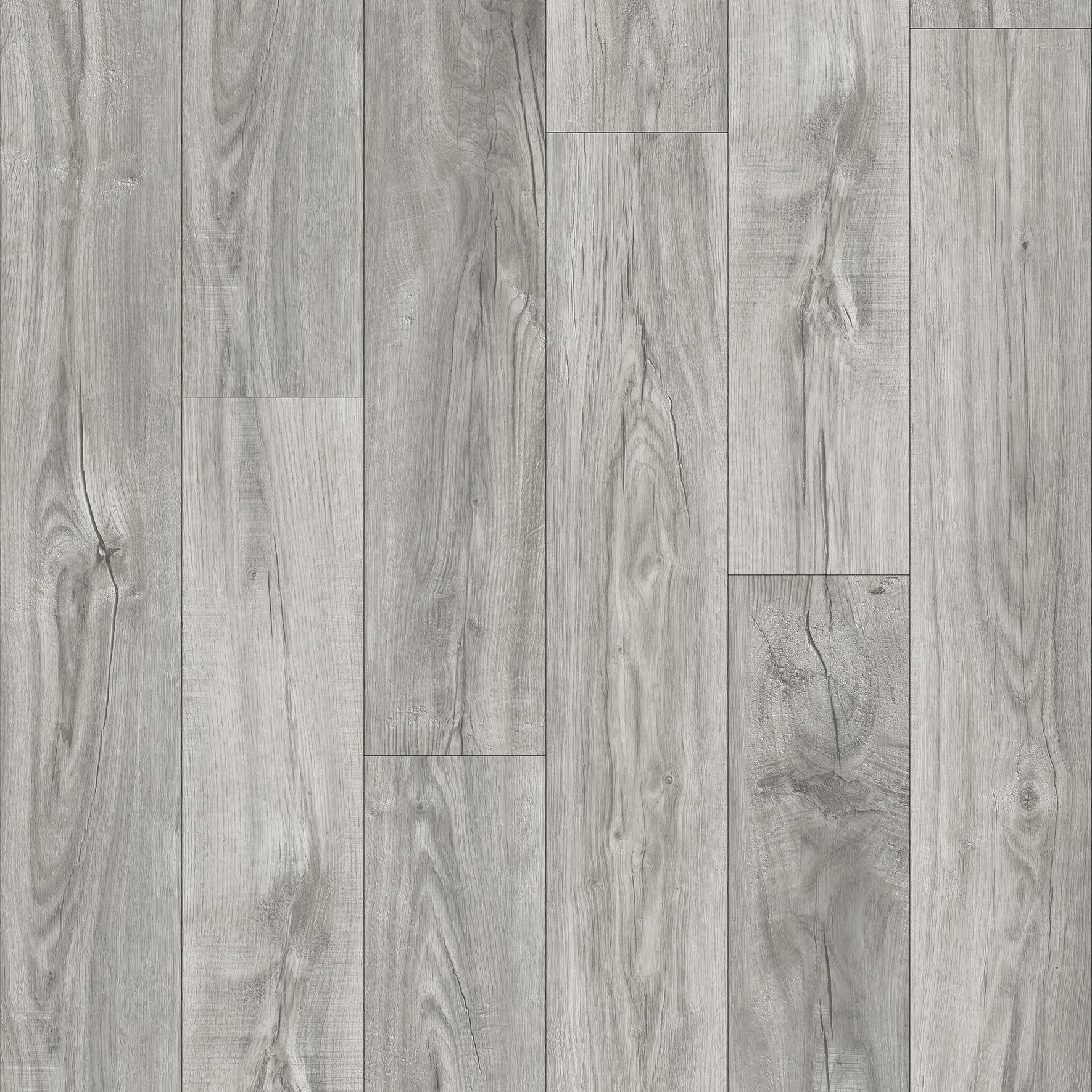 SPC Vinyl Plank Flooring 5.5mm - Light Grey - 7.2&quot;x48&quot; (23.9 sq. ft. per case)