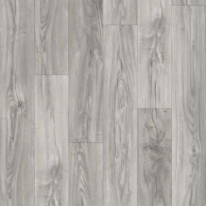 SPC Vinyl Plank Flooring 5.5mm - Light Grey - 7.2&quot;x48&quot; (23.9 sq. ft. per case)