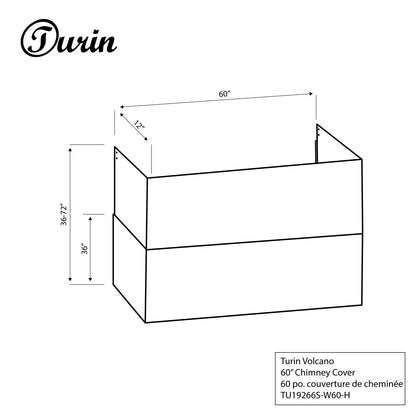 Extension Chimney Assembly - Volcano Range Hood