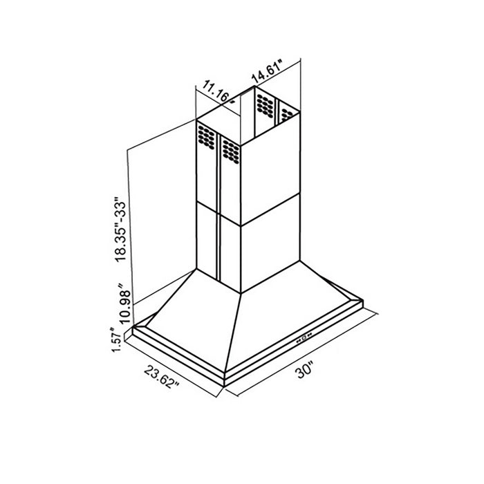 Turin Normandie Island Range Hood Turin Canada