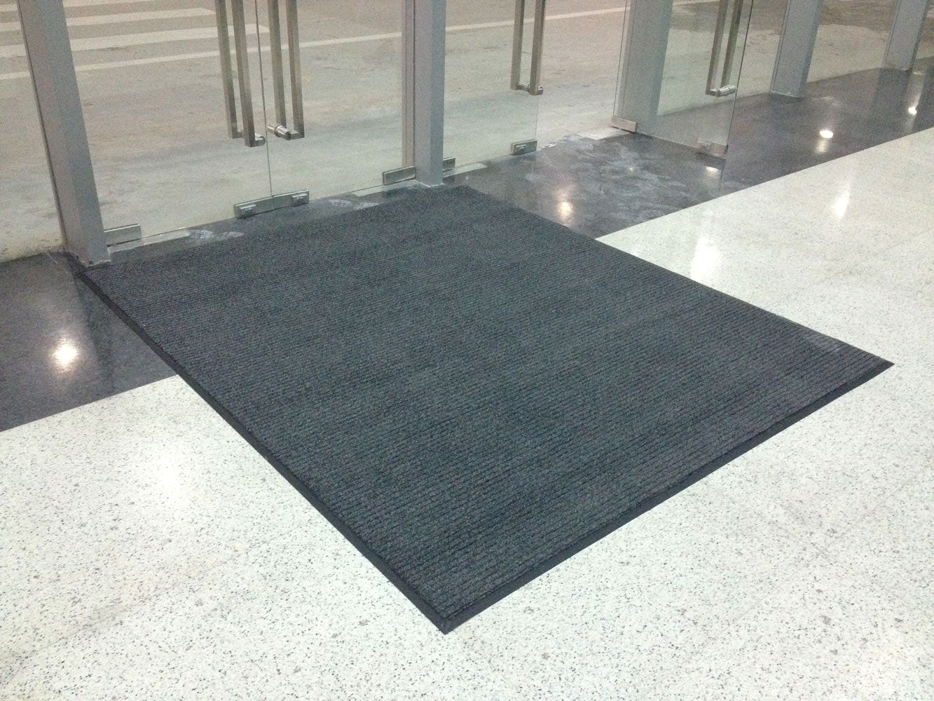 Power Mat Plus Indoor Entrance Mat - Synthetic Absorption Yarn with micro-filament scrubbing and PVC Backing